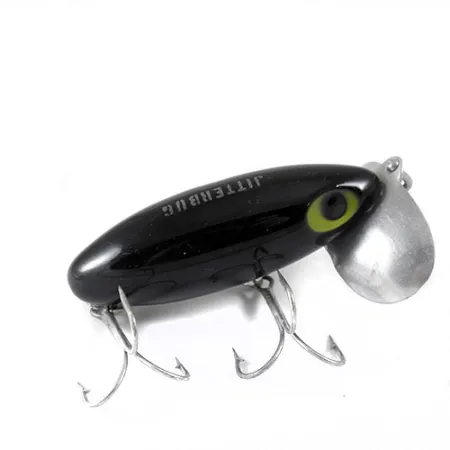 Fred Arbogast Jitterbug Leurre de Surface, Nickel / Noir, 14g, #0807