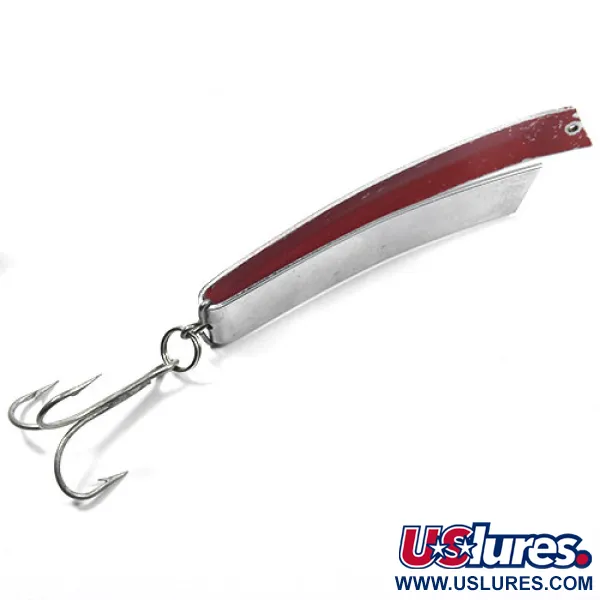 Cuillère South Bend Super-Duper 516, Nickel / Rouge, 18g, Vintage, #0864
