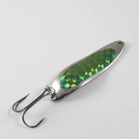 Dardevle Cop-E-Cat 7300 Cuillère, Nickel/Vert, 10g, Nid d'abeille, #0874