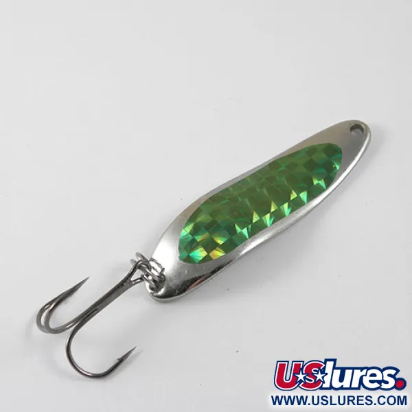 Dardevle Cop-E-Cat 7300 Cuillère, Nickel/Vert, 10g, Nid d'abeille, #0874