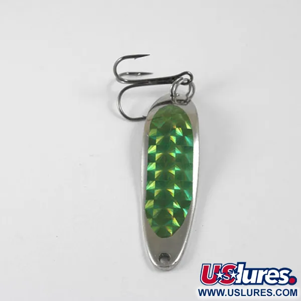 Dardevle Cop-E-Cat 7300 Cuillère, Nickel/Vert, 10g, Nid d'abeille, #0874