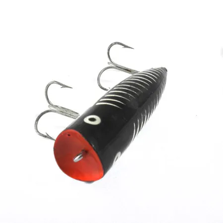 Popper Heddon Chugger Spook, Noir/Blanc/Rouge, 14g, Surface, #0875