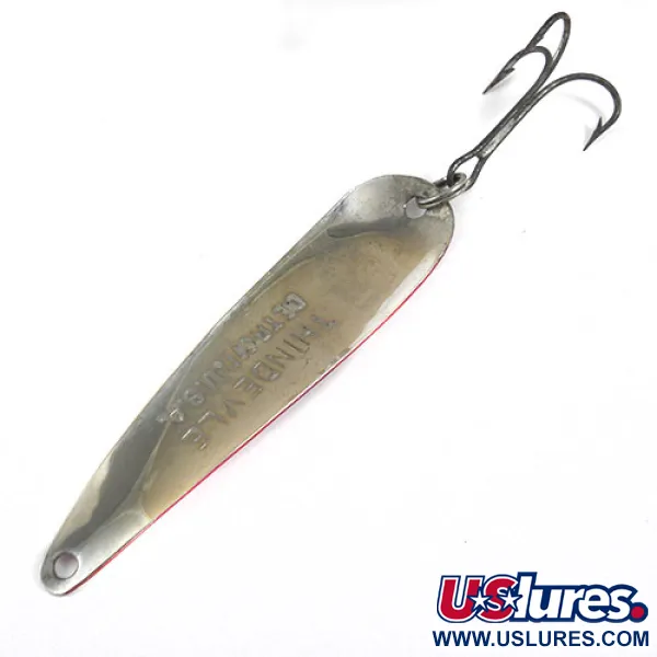 Dardevle ThinDevle Cuillère, Rouge / Blanc / Nickel, 11g, Mince, #0876