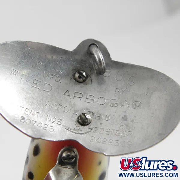 Fred Arbogast Jitterbug Leurre de Surface, Tiger, 10g, Vintage, #0880