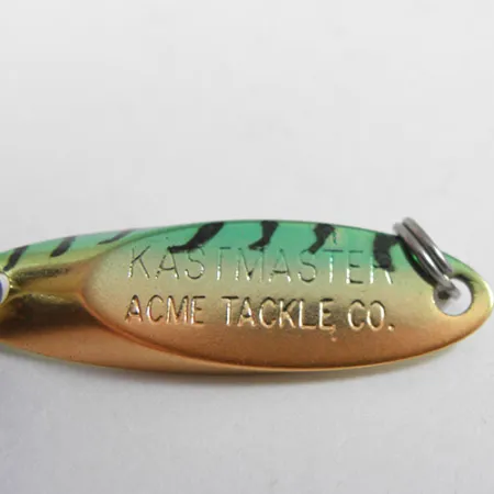 Acme Kastmaster Cuillère, Fire Tiger, 3,5g, Finition Laiton, #0882