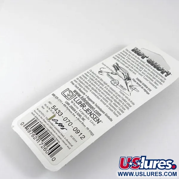 Luhr Jensen Hot Shot 70 Leurre, Black Scale, 1.6g, Vintage, #0885