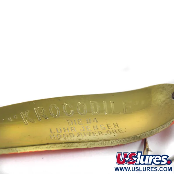 Luhr Jensen Krocodile Die #4 Ondulante, Orange/Laiton, 17g, #0914
