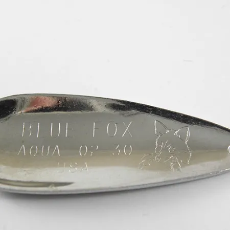 Blue Fox Strobe Aqua Cuillère, Blanc / Noir, 10g, USA, #0921