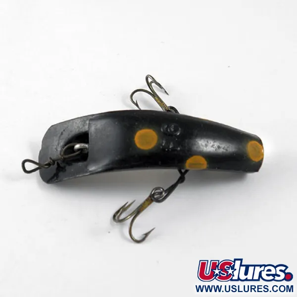 Worden's Lures Flatfish F6 Poisson-nageur, Jaune / Noir, 3g, #0930