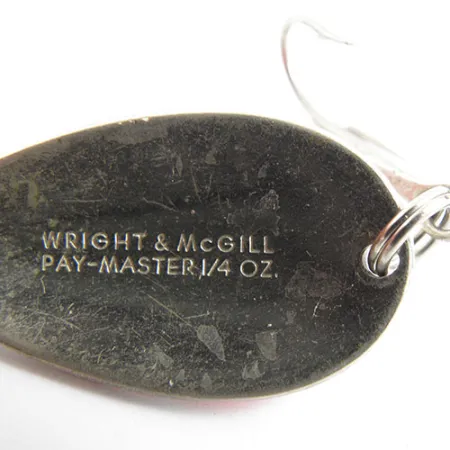 Wright & McGill Pay-Master Cuiller, Rouge/Blanc/Nickel, 7g, #0941
