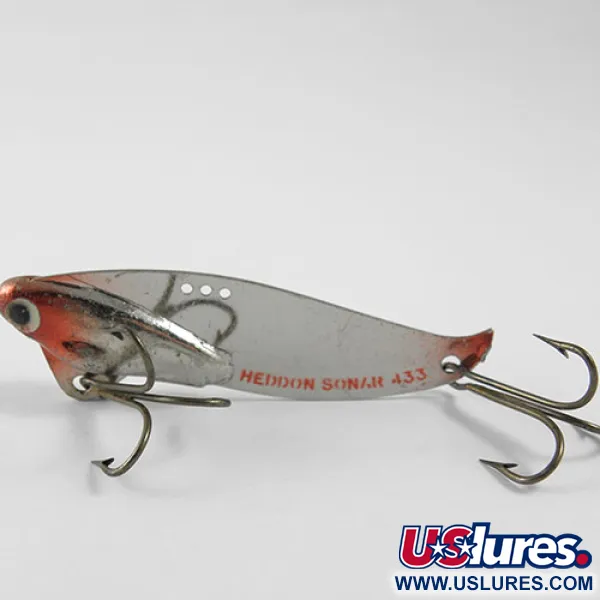 Heddon Sonar 433 Lame Vibrante, Nickel / Rouge, 14g, USA, #0945