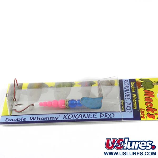 Mack's Lure Double Whammy Montage de Traîne, Bleu Clair / Rose, 2g, #0960