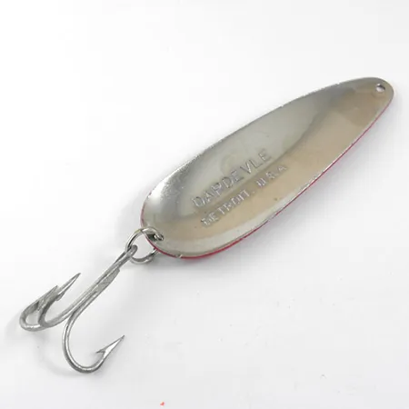 Eppinger Dardevle Cuillère Ondulante, Rouge/Blanc/Nickel, 28g, #0969