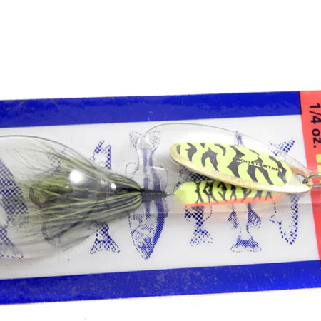 Worden’s Original Rooster Tail Cuiller, Tiger, 7g, Queue plume, #0970