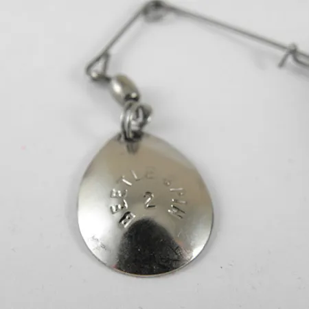 Johnson Beetle Spin Spinnerbait, Nickel/Noir, 9g, nervuré, #0980