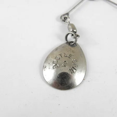 Johnson Beetle Spin Spinnerbait, Nickel / Noir, 3.5g, USA, #0981