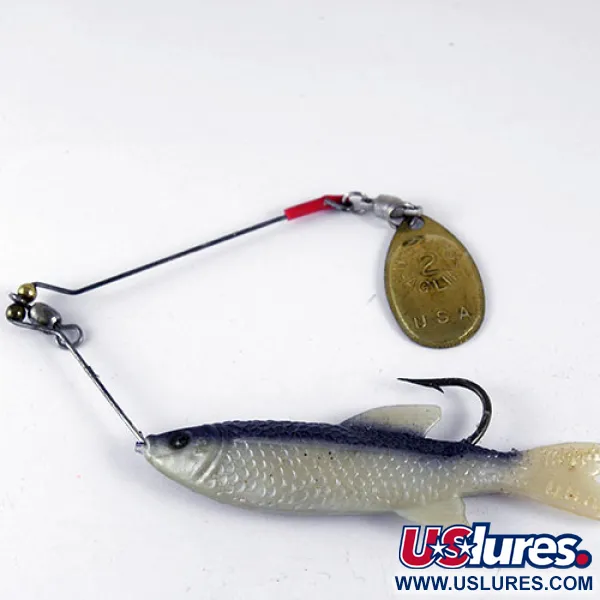 Mepps 2 Original french spinner Spinnerbait, Bleu/Blanc, 15g, #0985