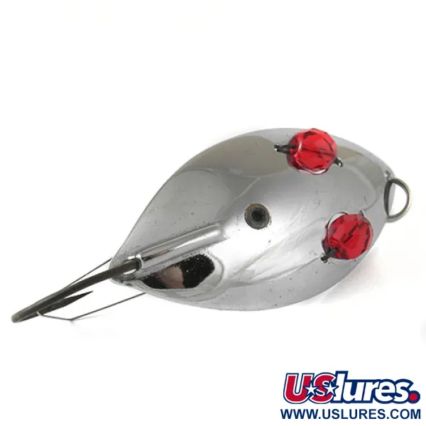 Hofschneider Weedless Red Eye Wiggler Cuillère, Nickel/Rouge, 25g, #1002