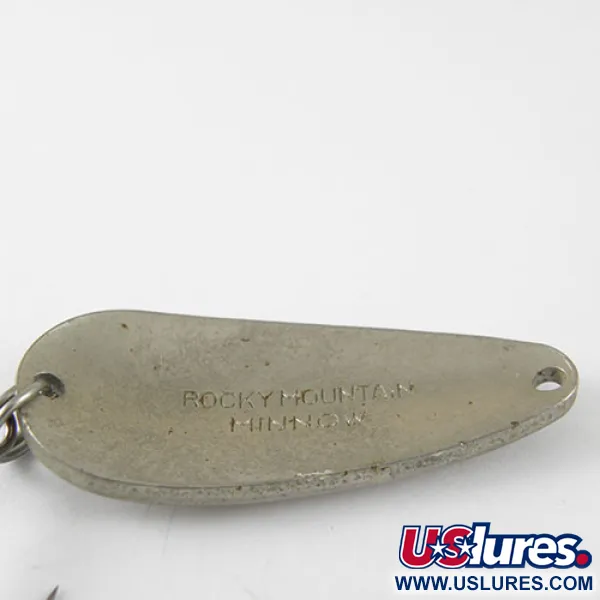 Rocky Mountain minnow Cuillère, Nickel / Bleu, 10g, Vintage, #1012
