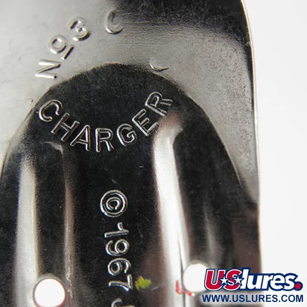 Charger №3 Cuiller, Nickel / Rouge / Jaune, 12.5g, USA, #1021
