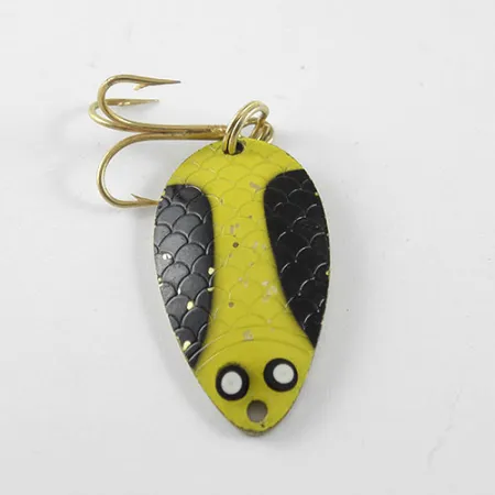 Wright & McGill Pay-Master Cuillère, Jaune/Noir/Laiton, 7g, #1054