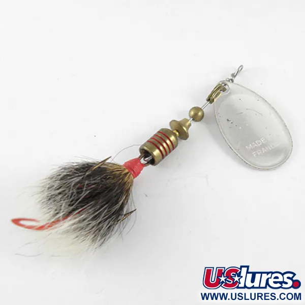 Mepps Aglia 2 dressed Cuiller, Nickel, 4.7g, Poil d'écureuil, #1083