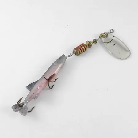 Mepps 3 Comet Mino, Nickel, 9g, leurre souple hybride, #1086