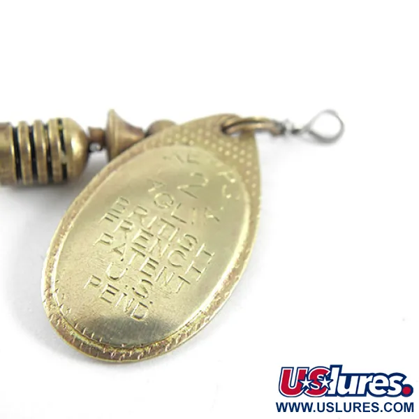 Mepps Aglia 2 Cuiller Tournante, Laiton, 4.5g, Design Original, #1098