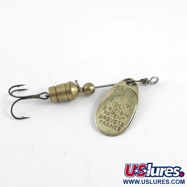 Mepps Aglia 1 Cuiller, Laiton, 3,5g, Brevet Français, #1102