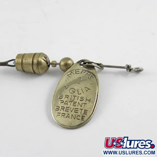 Mepps Aglia 1 Cuiller, Laiton, 3,5g, Brevet Français, #1102