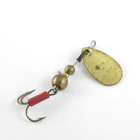 Mepps Aglia 0 Cuillère, Laiton, 2,2g, Gaine Rouge, #1113