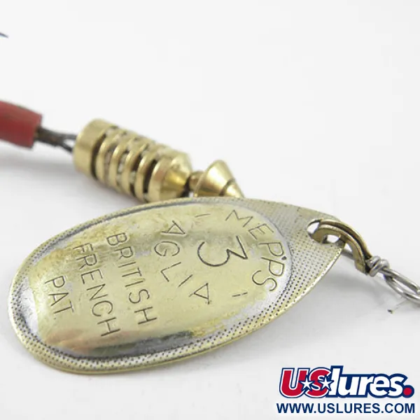 Mepps Aglia 3 Cuillère, Laiton, 7g, Rotation à Cône, #1153