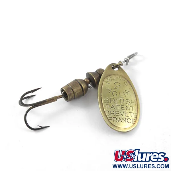 Mepps Aglia 2 Cuiller Tournante, Laiton, 4,5g, Vintage, #1154