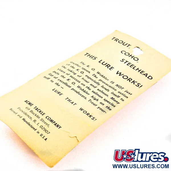 Acme K.O. Wobbler Cuillère, Orange, 14g, Sonic Flipper, #1159