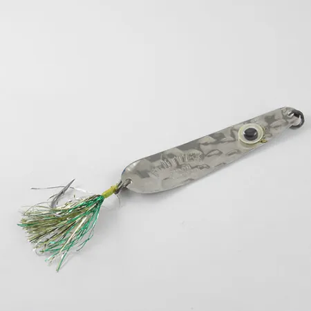 Luhr Jensen Flutter Spoon Cuillère, Nickel / Yellow, 4g, Tinsel, #1166