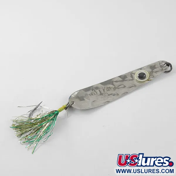 Luhr Jensen Flutter Spoon Cuillère, Nickel / Yellow, 4g, Tinsel, #1166