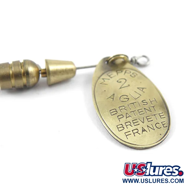 Mepps Aglia 2 Cuiller, Laiton, 4,5g, Design français, #1171