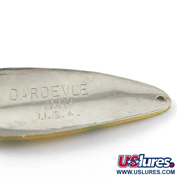 Eppinger Dardevle Imp Cuillère, Orange / Jaune, 11g, Nid d'abeille, #1183