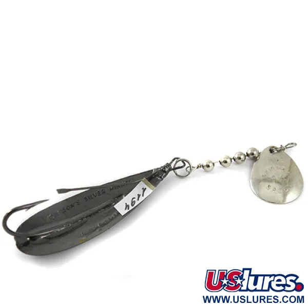 Johnson Silver Minnow Cuillère, Sombre, 14g, Anti-herbe, #1194