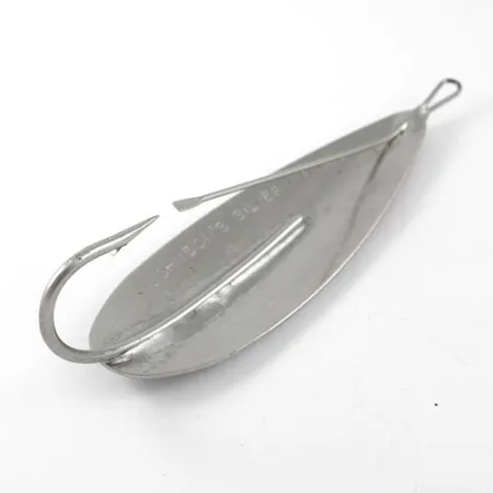 Johnson Silver Minnow Cuillère Anti-Herbe, Nickel / Wounded Fry, 28g, #1196