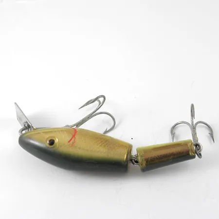 L&S MirrOlure Pike Master Articulé, Jaune / Noir, 17g, #1199