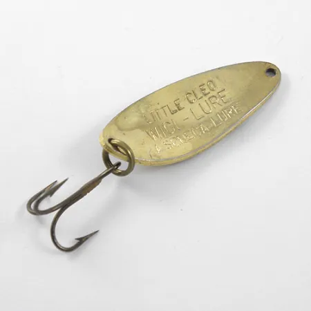 Seneca Little Cleo Cuillère Ondulante, Noir/Or, 7g, Vintage USA, #1208