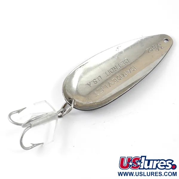 Dardevle Dardevlet Cuillère, Noir/Blanc/Nickel, 21g, Vintage, #1264