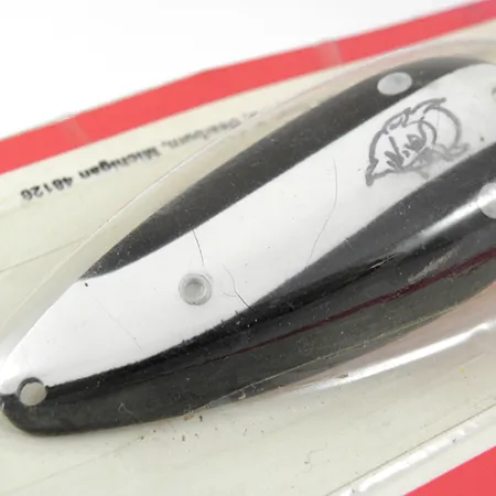 Cuillère Eppinger Dardevlet, Black/White/Nickel, 21g, Anti-herbe, #1270