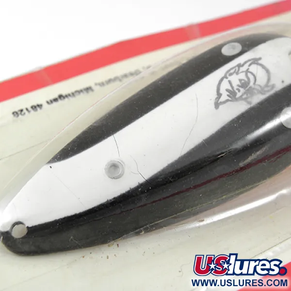 Cuillère Eppinger Dardevlet, Black/White/Nickel, 21g, Anti-herbe, #1270