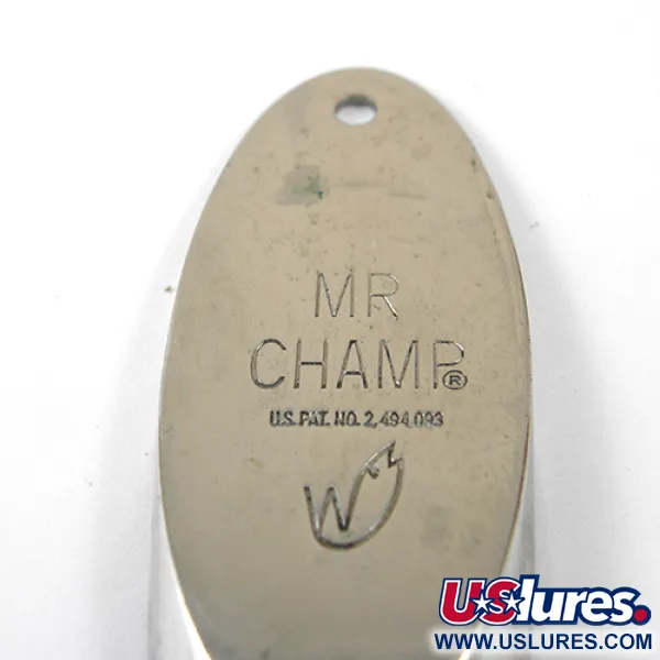 Weber Mr Champ Cuillère, Nickel/Queue jaune, 35g, Plumes, #1278
