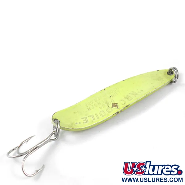 Luhr Jensen Krocodile Die #4 Cuillère, Jaune, 14g, Longue distance, #1290