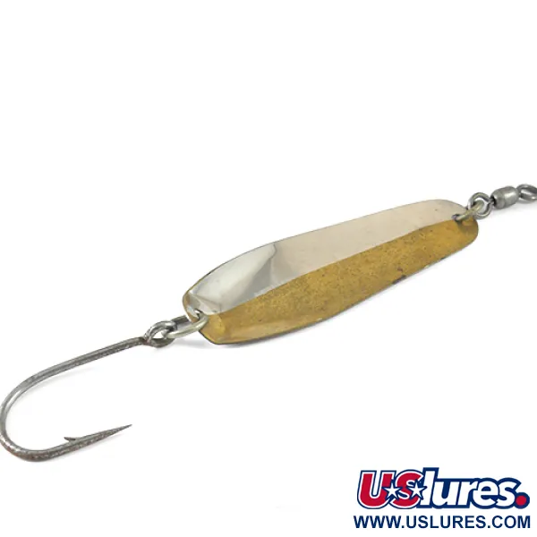 Luhr Jensen McMahon 6 Cuillère, Nickel / Laiton, 28g, Émerillon, #1300