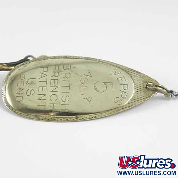 Mepps Aglia 5 Cuiller tournante, Laiton, 14g, Taille 5, #1345