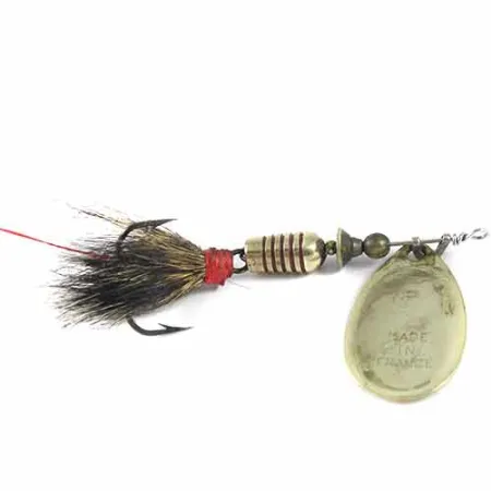 Mepps Aglia 3 dressed Cuiller, Laiton, 7,3g, Poil d'écureuil, #1349